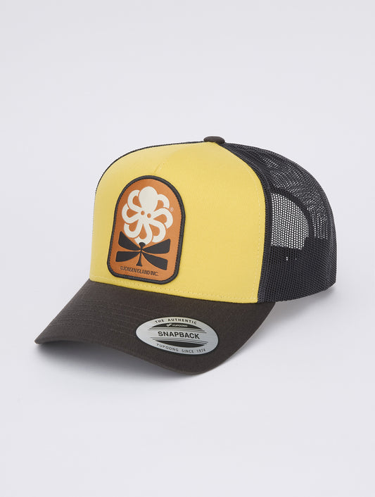 CASQUETTE TRUCKER FLOWER LOVE YELLOW (Copy)